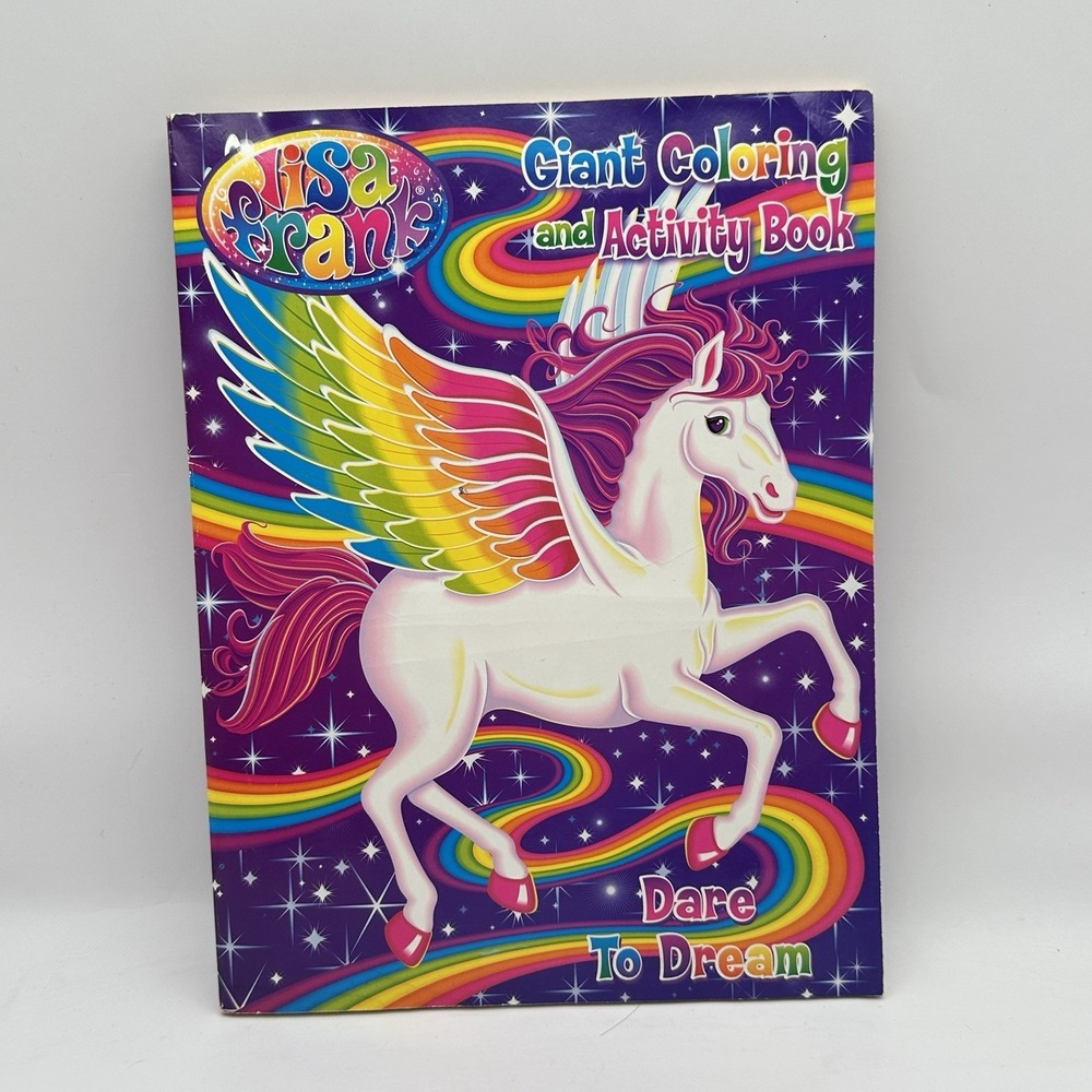 Lisa Frank Giant Coloring & Activity Book Dare to Dream Unicorn Not Used 2014
